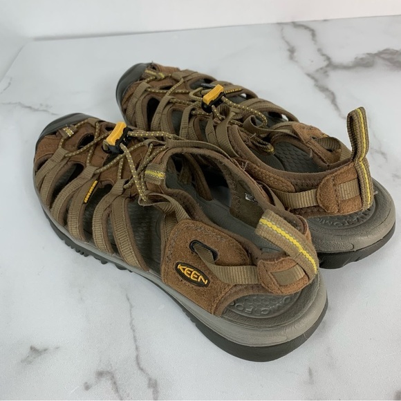 KEEN Brown Whisper Adjustable Outdoor Comfort Hiking Sandals 12
